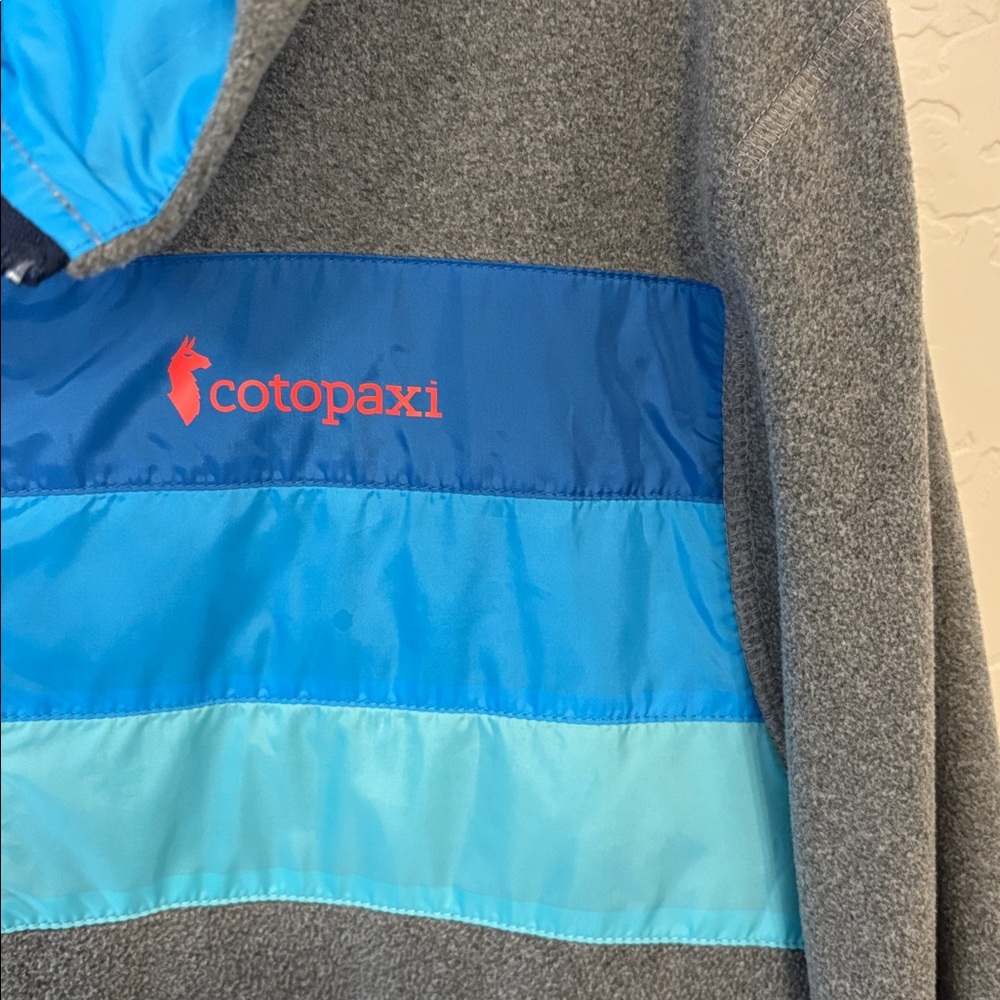 Cotopaxi Gray Fleece Jacket, Pool Party blue color way, M - Picture 3 of 10
